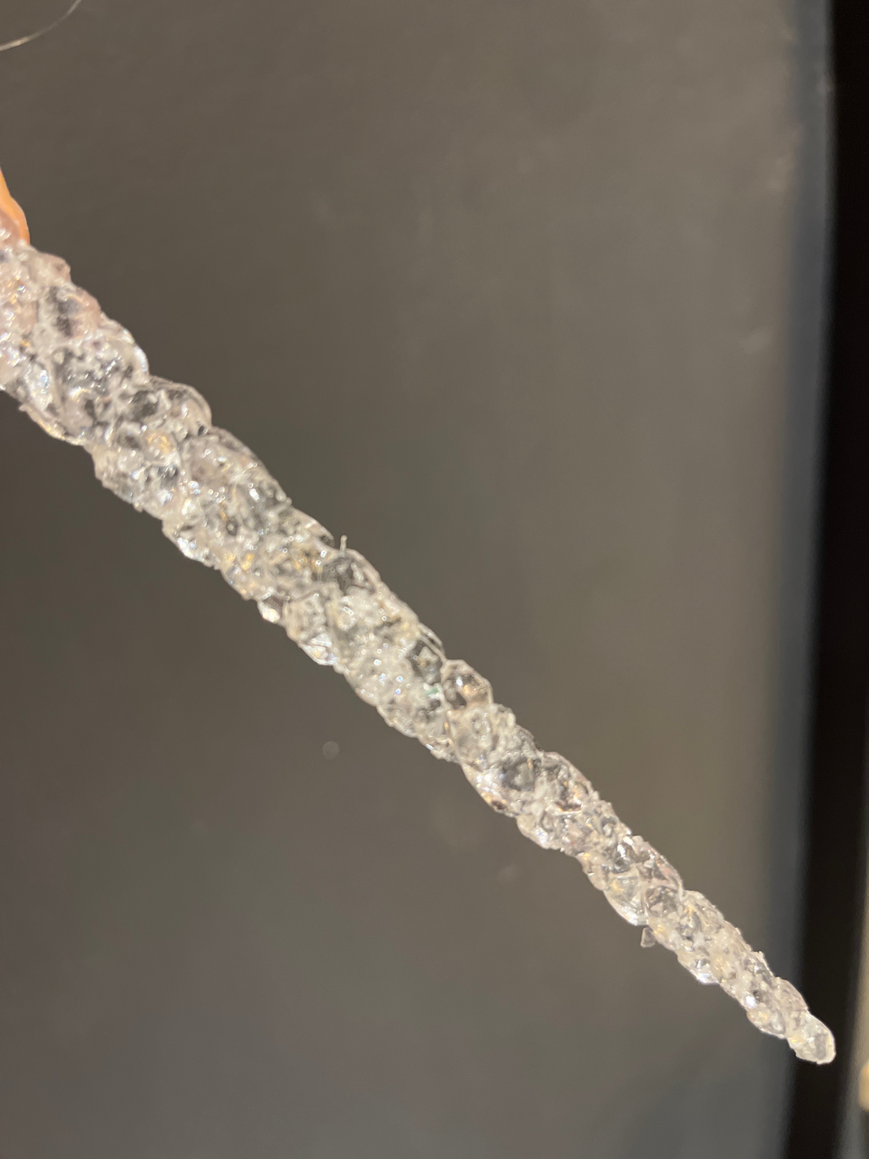 Ornamento de navidad de lágrimas de hielo Brillan en la oscuridad
