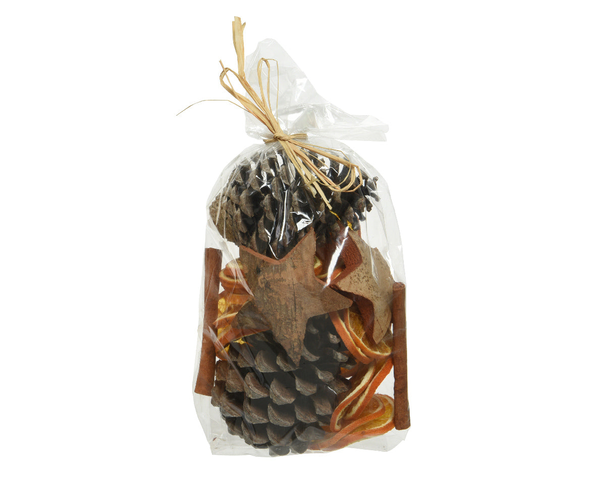 Pack de piñas y naranjas disecadas para decoracion