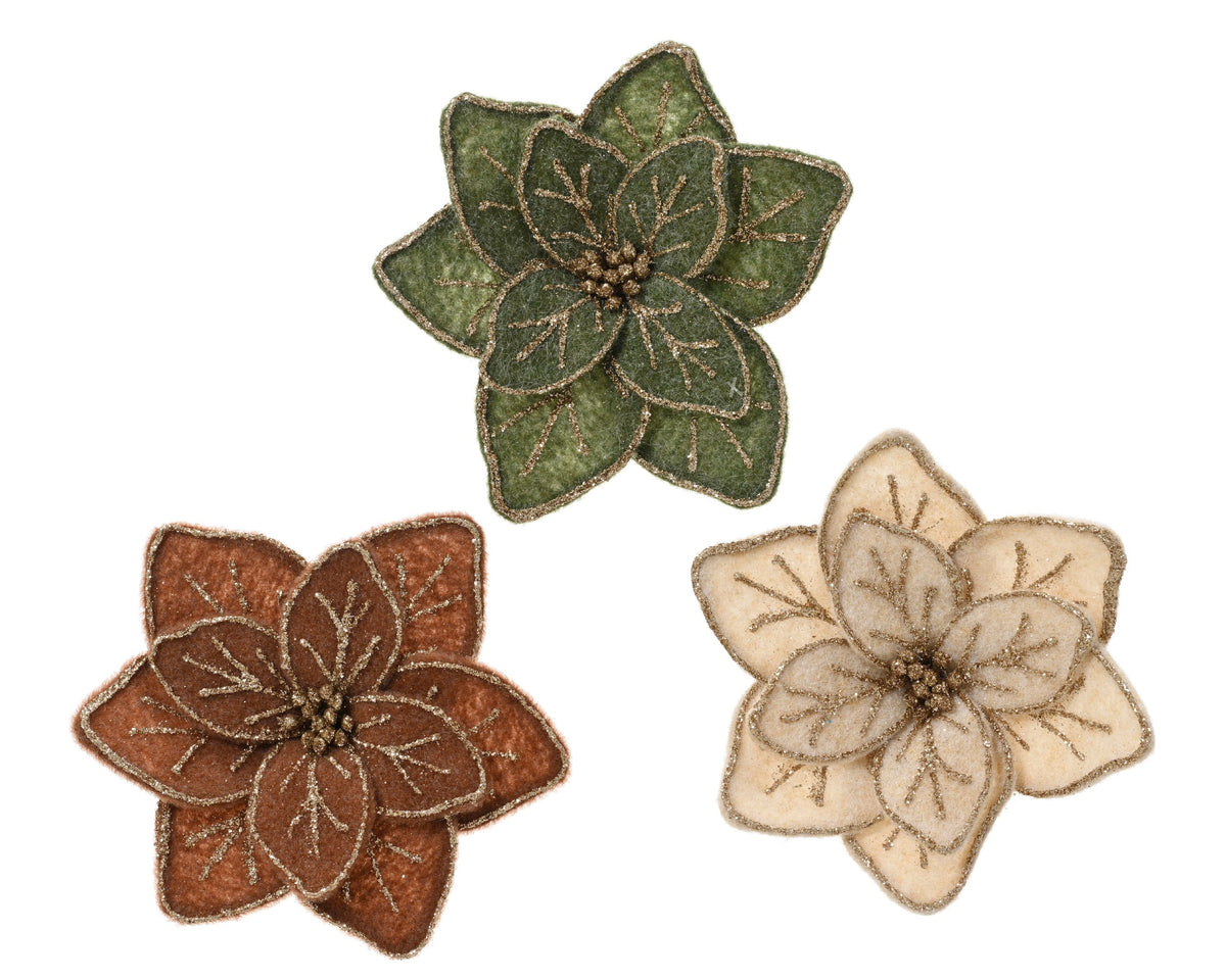 701456-Clips de flores Everlands surtidos de 20 cm-navidad-envio-canarias