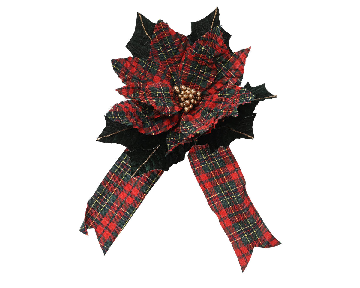 701506-Flor de Pascua Everlands con Clip 29 cm-navidad-envio-canarias