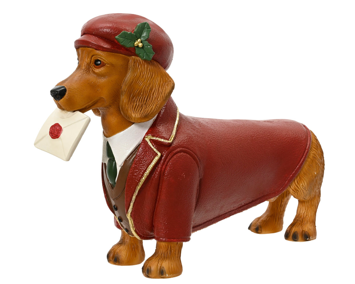 703760-Figura decorativa de perro de pie con carta navideña-navidad-envio-canarias