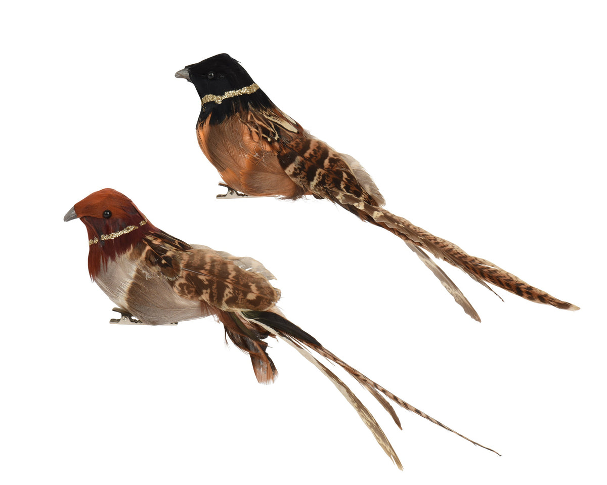 703803-Adorno de pájaro con pinza  20 cm-navidad-envio-canarias