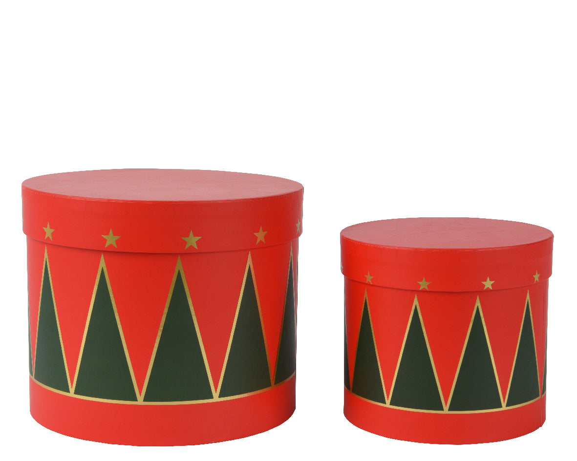 Caja de regalo rojo de papel