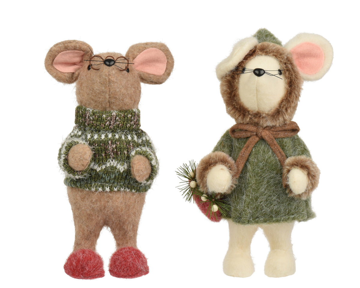 704198-Figura de ratón navideño de lana  30 cm-navidad-envio-canarias