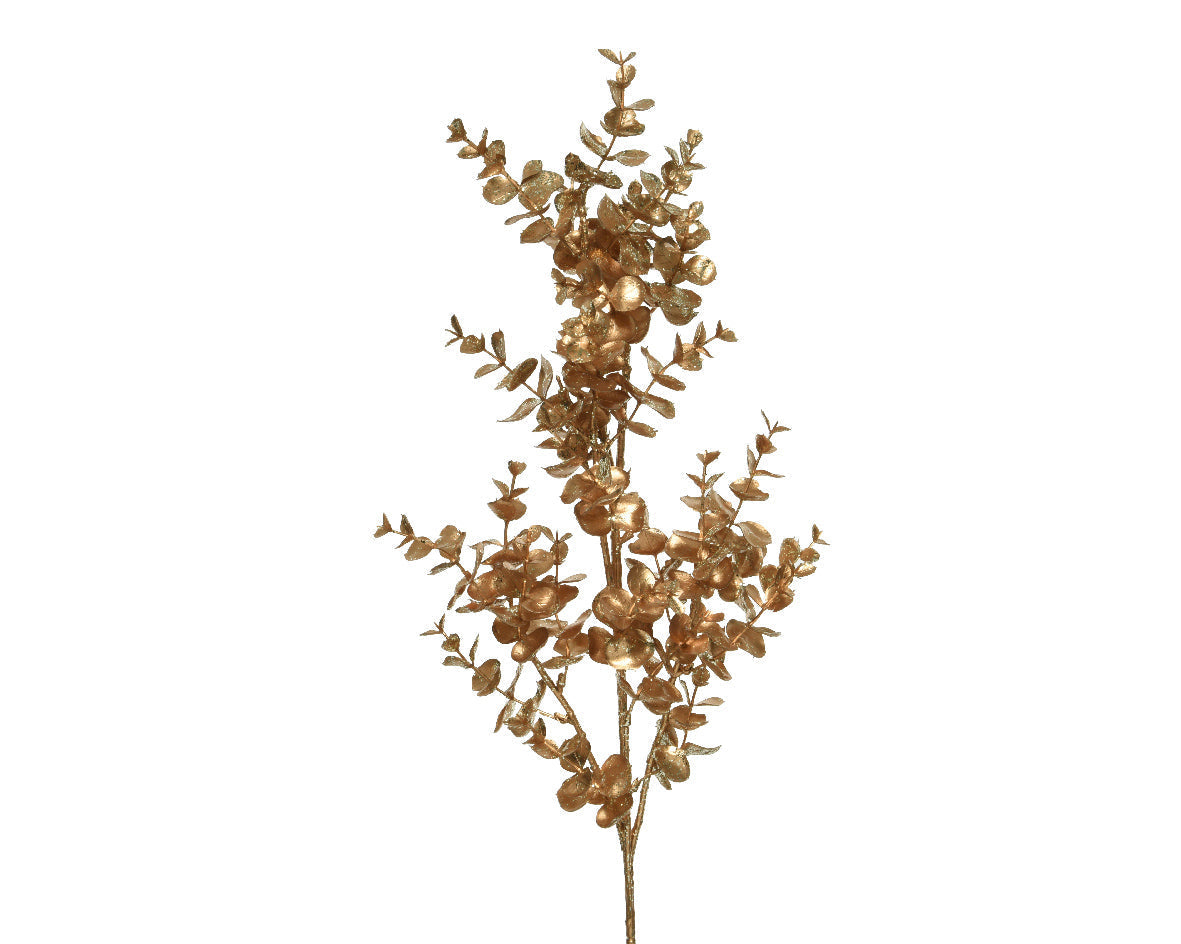 Rama de navidad de plasco color dorada 72 cm