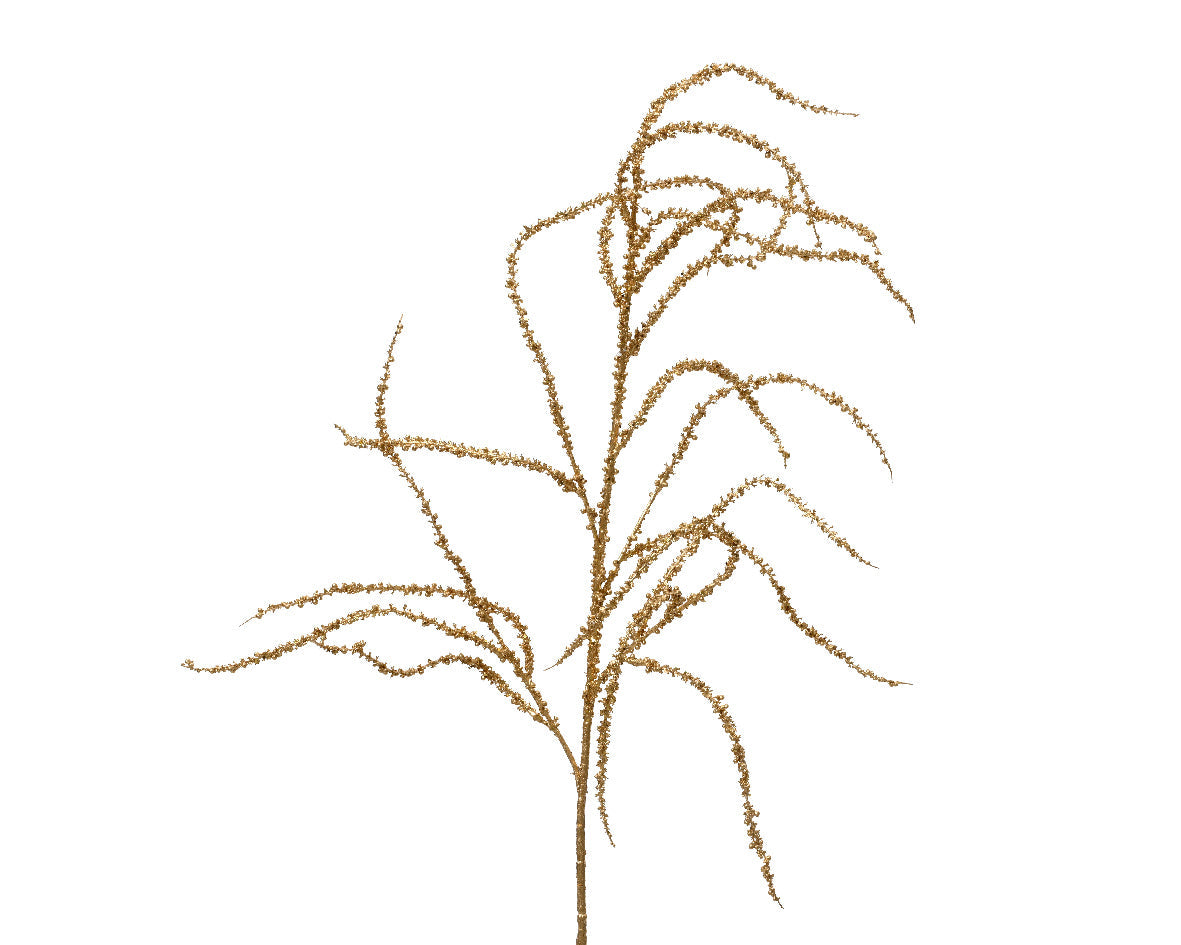 Rama floral de Navidad Javanica dorada 83cm