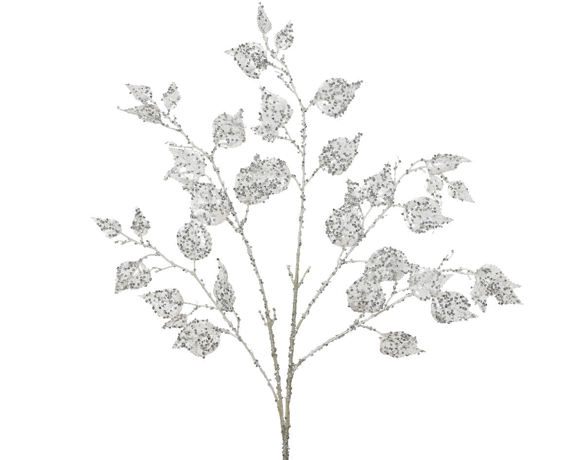 Rama floral de navidad invernal 83cm
