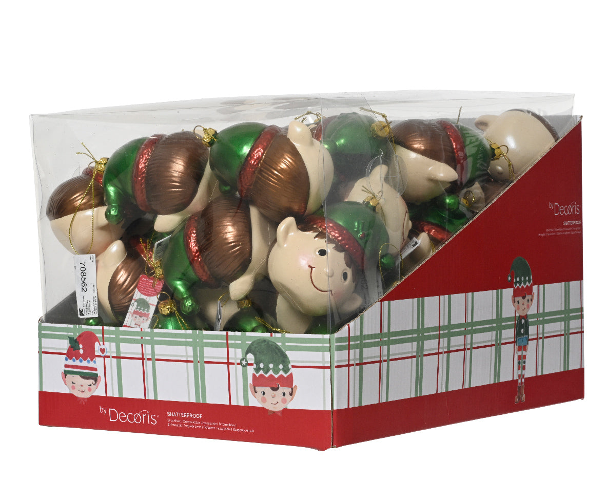 Ornamento de navidad Elfos de la navidad de 10cm