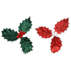 Floral de Navidad en clip de hojas de 17cm