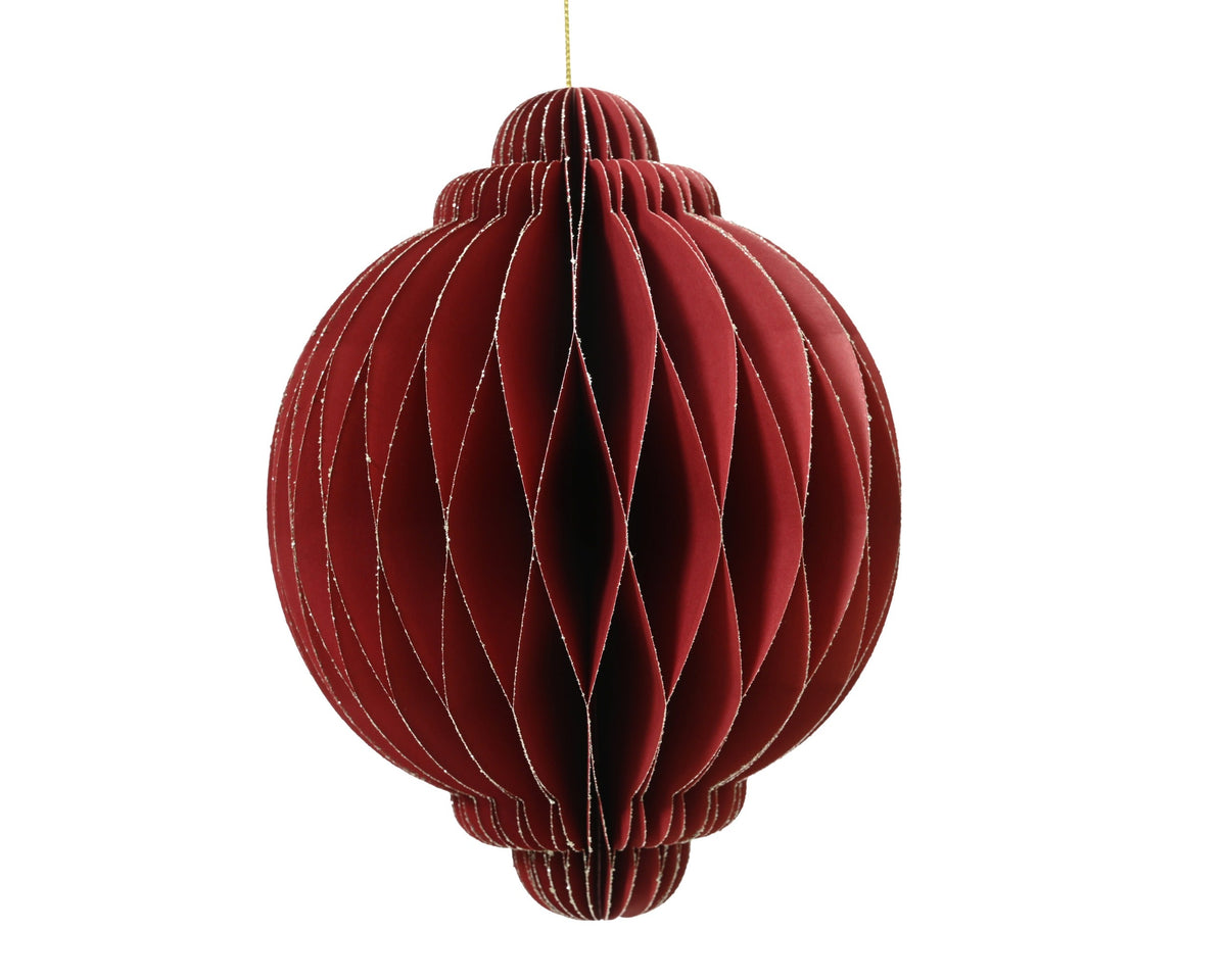 709447-Adorno colgante de papel cebolla roja de 30 cm-navidad-envio-canarias
