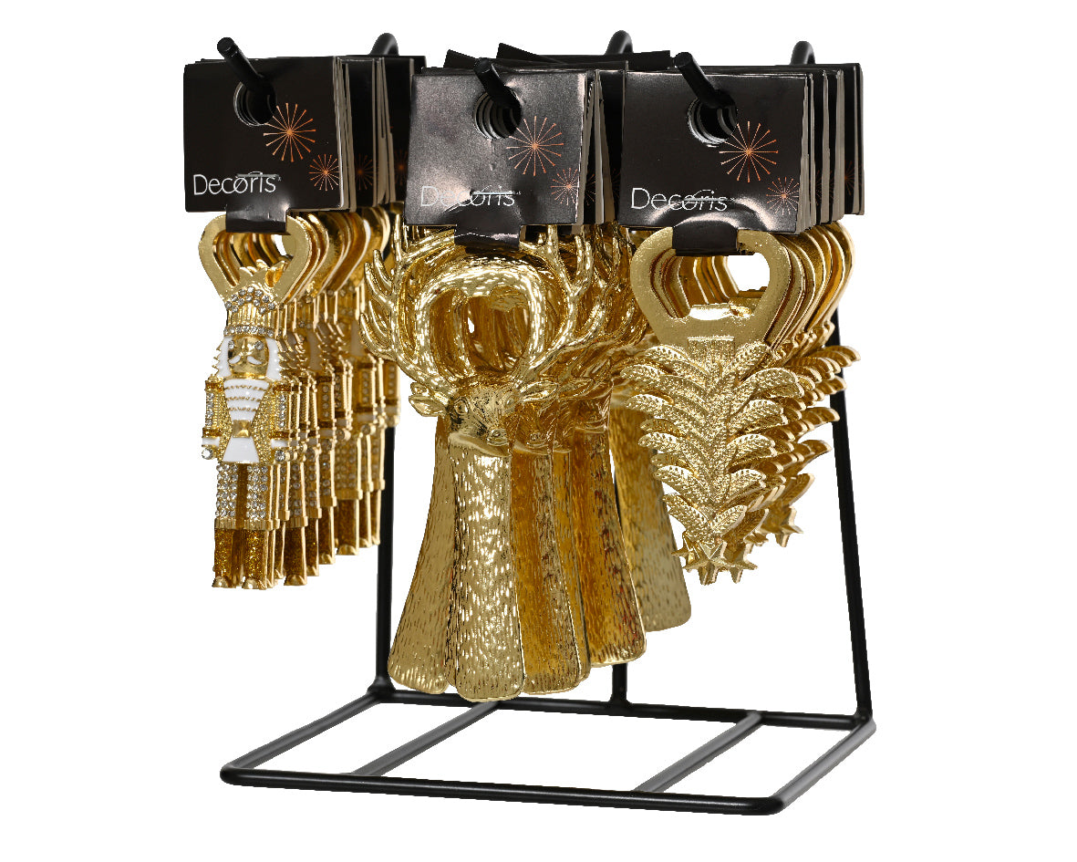 Abridores de chapas de navidad dorados