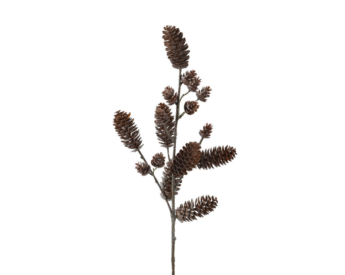 Rama floral de navidad de piñas 70cm