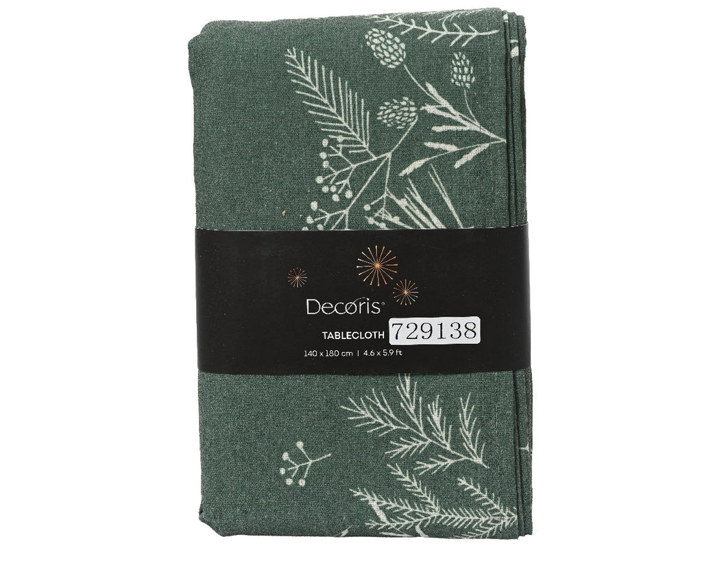 Mantel de mesa de navidad verde 240cm