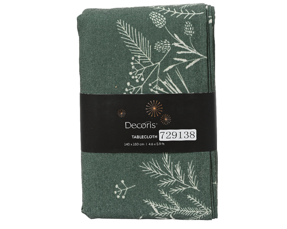 Mantel de mesa de navidad verde 240cm