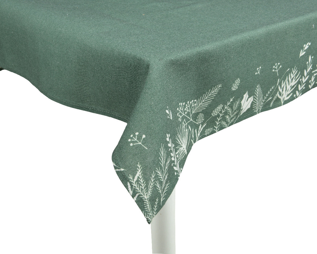 Mantel de mesa de navidad verde 240cm