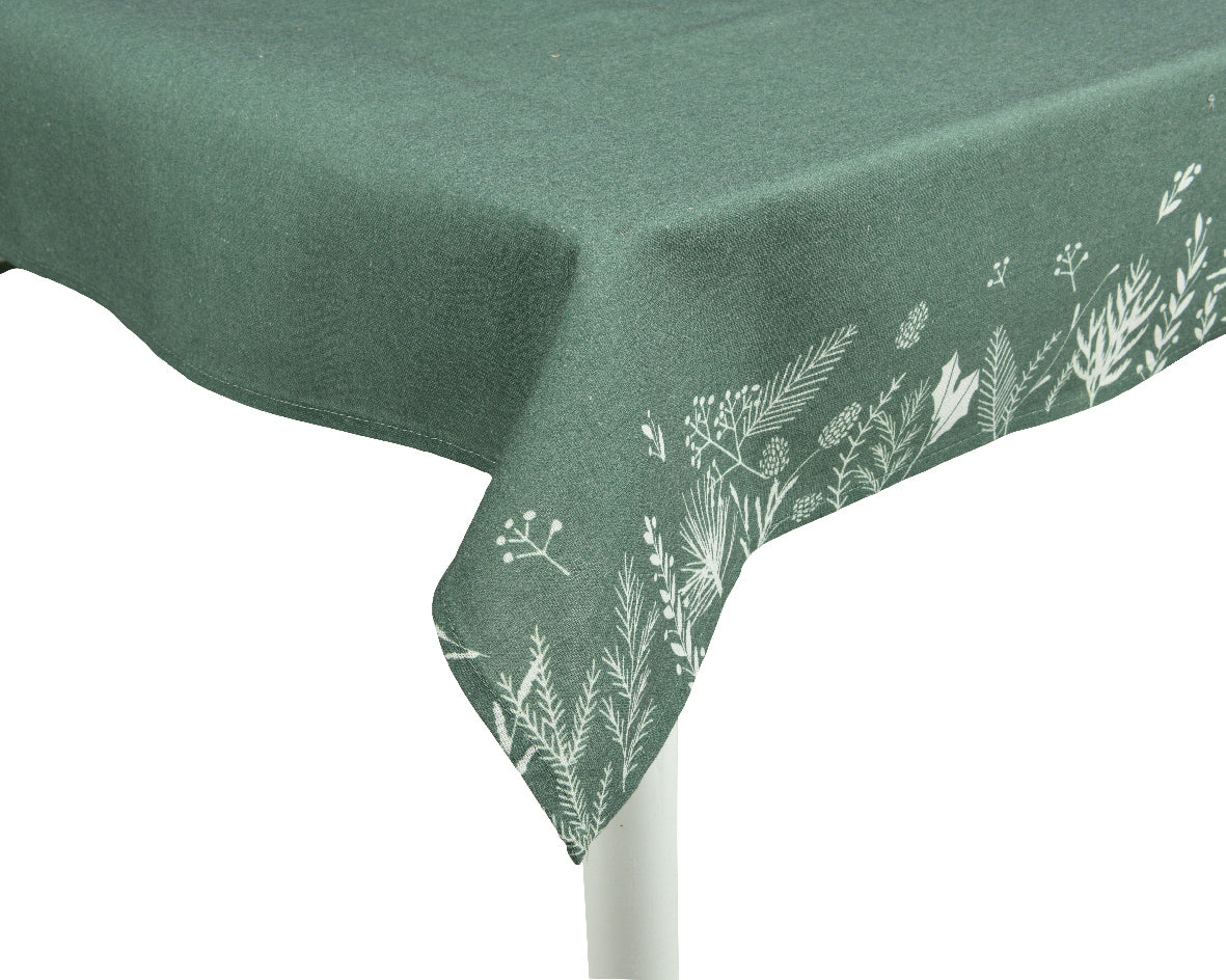 Mantel de mesa de navidad verde 240cm