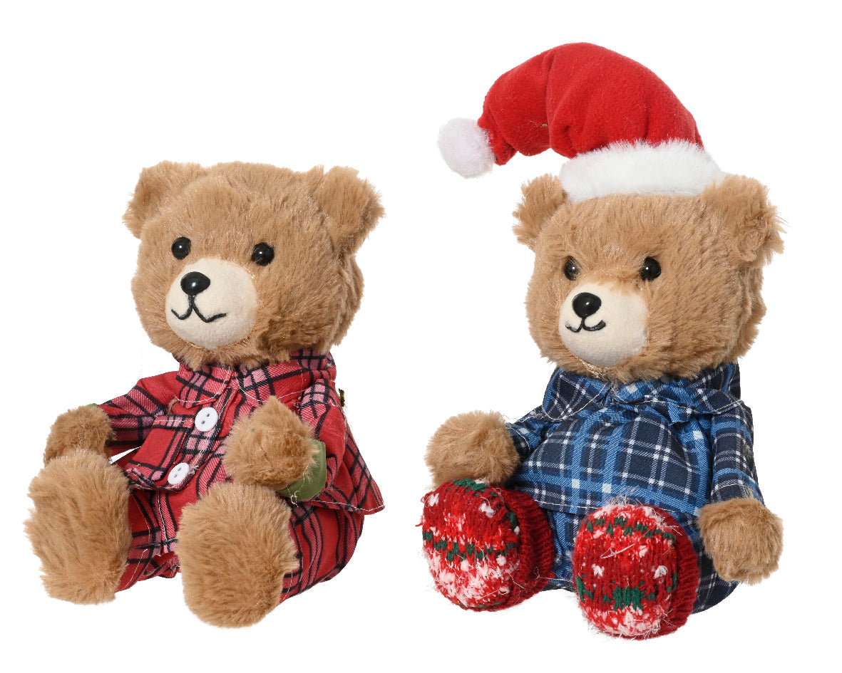 Peluche de oso clásico de Navidad de 20cm