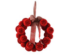 Ornamento de navidad de cascabeles de navidad rojo de 20cm