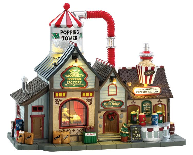 Bell'S Gourmet Popcorn Factory, Incl. Adaptor 74254, 550 Ma (White) Colección Harvest Crossing LEMAX®