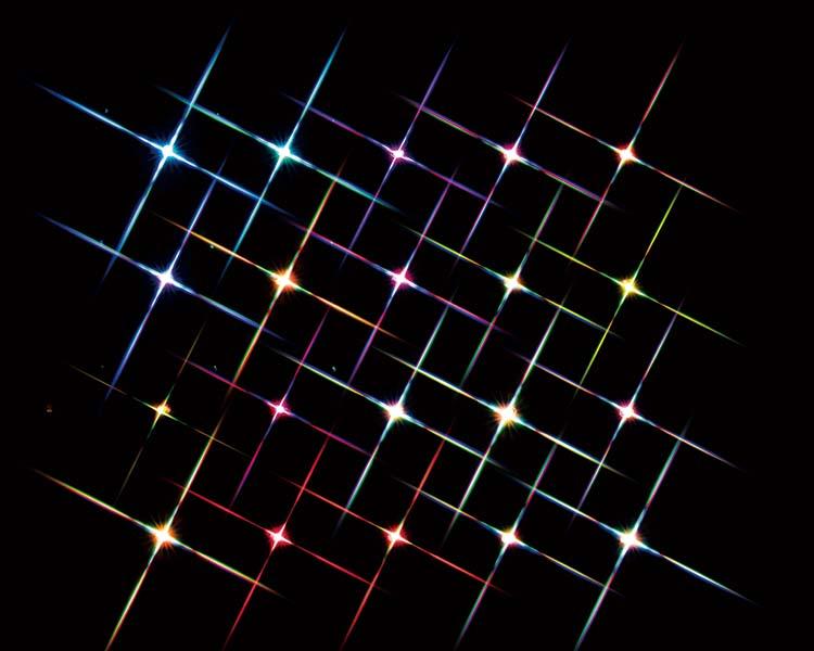 Guirnalda de luces multicolor brillante, B/O (4.5V)