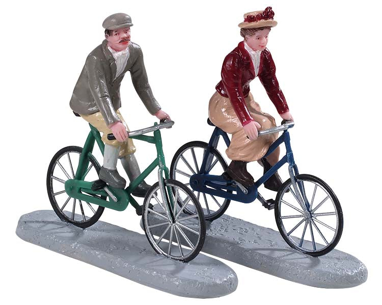 Figura decorativa Cita En Bicicleta, Set De 2