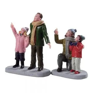 People Admiring Fireworks, set of 2 LEMAX®