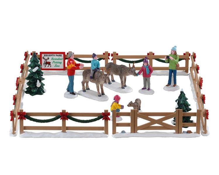 Reindeer Petting Zoo, Set Of 17 Colección Caddington Village LEMAX®
