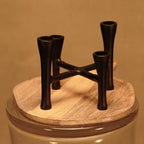 Candelabro de mesa de cuatro velas estilo Japandi