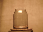 Florero de cristal ahumado estilo moderno