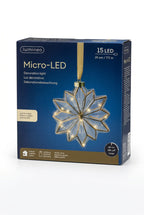 Colgante de cristal Dorada para interiores de 19cm