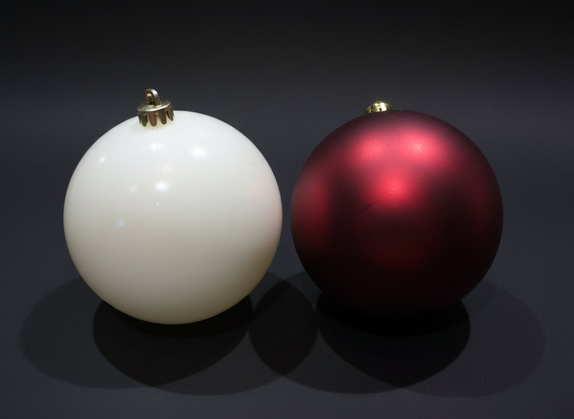 Individual Bola de Navidad de plástico 10cm
