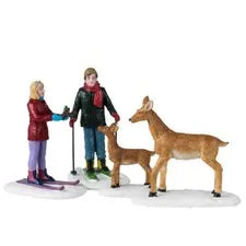 Christmas Tree Vail Village-Friendly Wildlife Deer Baby Set of 4 LEMAX®